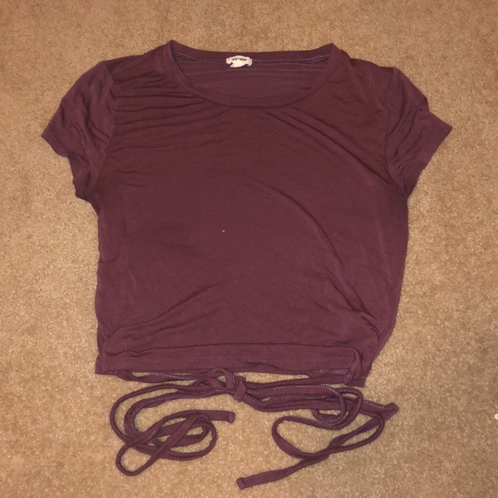 Crop top with tie